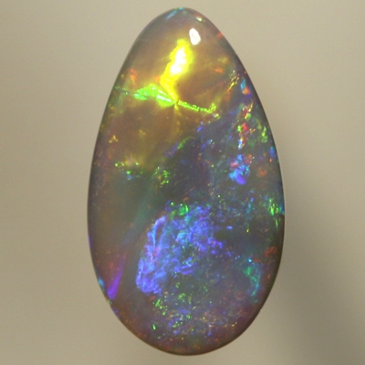 SOLID SEMI BLACK OPAL Colourful show of neon green to blues